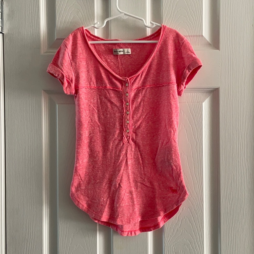 Abercrombie Henley type space dye top. Worn twice